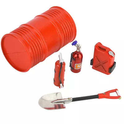 GSA Fire Extinguisher Oil Drum Shovel Nitrogen Bottle Fit For SCX10 D90 TRX4 1/1 • $17.72