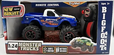 Monster Trucks Big Foot 4x4Simple Function RC New Bright 1:24 Scale New In Box • $31.47