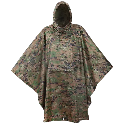 $44.99 • Buy USGI Industries Military Style Multi Use Rip Stop (Marpat, Rain Poncho)