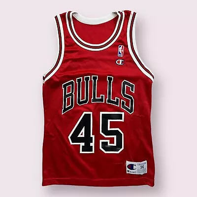 Vintage Michael Jordan #45 Champion NBA Jersey Size 36 90s • $69.95