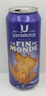 Craft Beer Can Brasserie Unibroue Brewing Company Brewery La Fin Du Monde Canada • $7.50