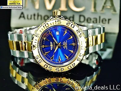 Invicta Men's 47mm Pro Diver OCEAN GHOST AUTOMATIC NH35A BLUE DIAL 2Tone SS Watc • $77.99