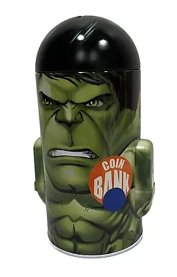 Marvel Hulk Character Dome Shape 7  Tin Coin Piggy Bank With Arms • $13.29