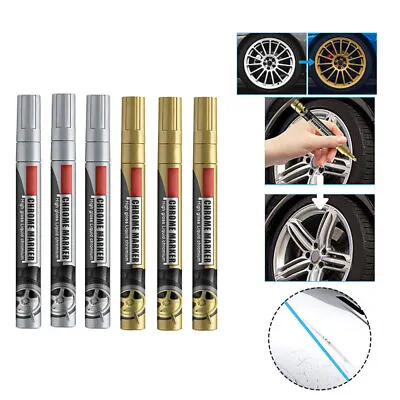 3pcs DIY Auto Paint Repair Pen Car Scratch Remover Touch Up Chrome Marker Parts • $9.29