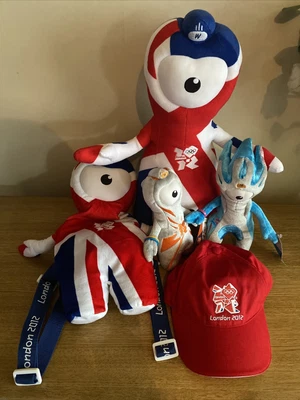 £15 • Buy London Olympics 2012 Mascots Plush Wenlock X 2 & Mandeville, Backpack & Cap