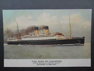 TSS DUKE OF LANCASTER (1928) London Midland Scottish Railway Heysham To Belfast • £2.49