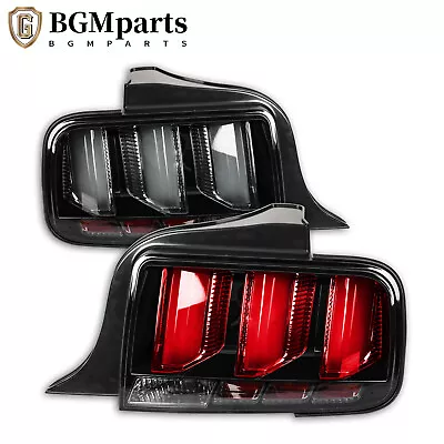 Tail Lights Sequential Signal Brake Lamps For 05-09 Ford Mustang Black LED Tube • $183.99