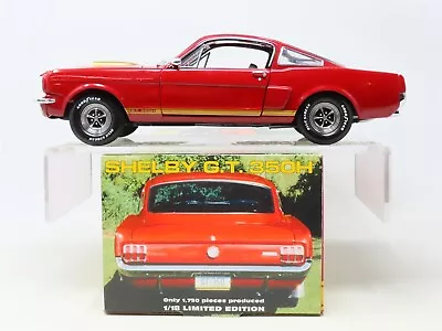 1:18 Scale Exact Detail Lane Collectibles Red 1966 Shelby G.T. 350H W/ COA • $149.95