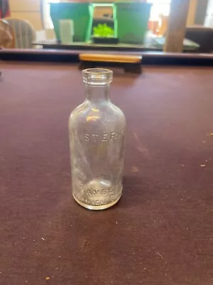 Vintage LISTERINE BOTTLE Lambert Pharmacal Co Embossed Glass 4-1/4  • $8.50