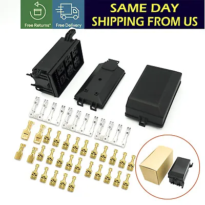 Auto Car Fuse Relay Holder Box Relay Socket 6 Relay 5 Road  Insurance Us Stock • $11.99