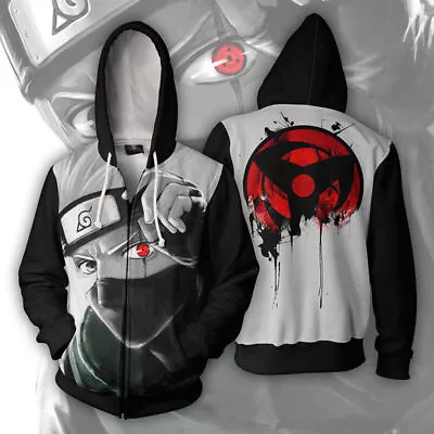 Naruto Uchiha Itachi Hoodie Akatsuki Jumper Sweatshirt Pullover Anime Cosplay • £31.90