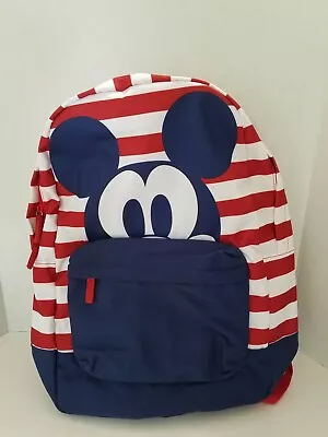 Disney Americana Red White & Blue  Mickey Mouse Backpack ~ Nwt • $20