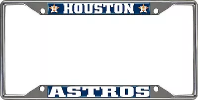 Fanmats MLB Houston Astros Chrome Metal License Plate Frame  • $9.99