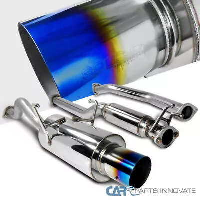 Fit Honda 01-05 Civic EX JDM Replacement Catback Exhaust Muffler System Burn Tip • $154.95