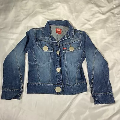 Vintage Y2K Miss Sixty Basic Italy Big Button Denim Jacket Slim Fit Size Large • $50