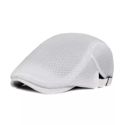 Summer Men's Breathable Mesh Ivy Cap Beret Newsboy Hat Gatsby Cap Cabbie Flat . • $9.95