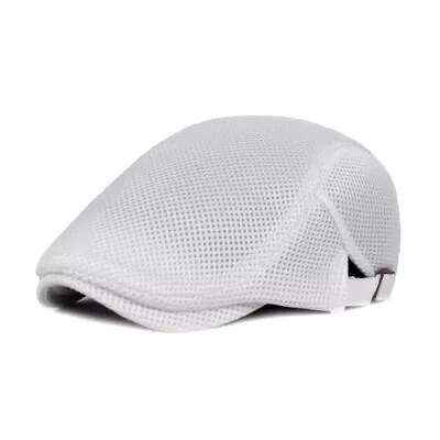 Summer Men's Breathable Mesh Ivy Cap Beret Newsboy Hat Gatsby Cap Cabbie Flatcap • $11.95