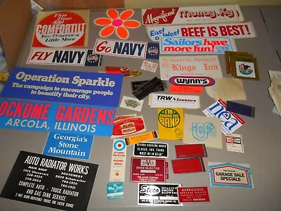 Vintage Bumper Sticker Lot 70s & 80s Various Subjects & Styles • $20