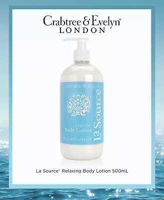 Crabtree & Evelyn La Source Relaxing Body Lotion 500ml - Rare Jumbo Size • £65