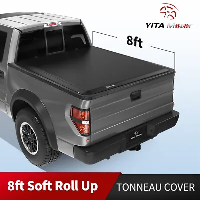 8 Ft Soft Roll Up Tonneau Cover For 99-16 Ford F-250 F-350 Super Duty Waterproof • $146.99