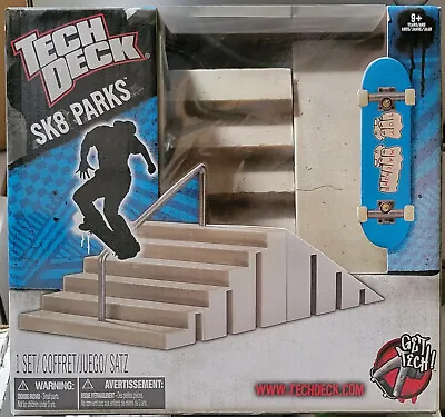 Tech Deck Sk8 Parks Pack Ramp & Stairs W/ Rail For Fingerboard Skateboards • $60