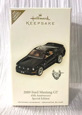 New Hallmark 2009 FORD MUSTANG GT 45TH ANNIVERSARY Ornament LIMITED SPECIAL MINT • $35.12