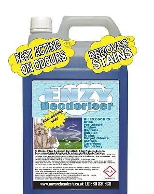 Odour & Stain Remover-Cleaner/Disinfects/Urine Neutraliser/Carpets/Floors/Enzyme • £15.99