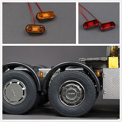 LED Light Warning Light Lamp Position Light For 1/14 Tamiya RC Tractor Truck DIY • £15.41