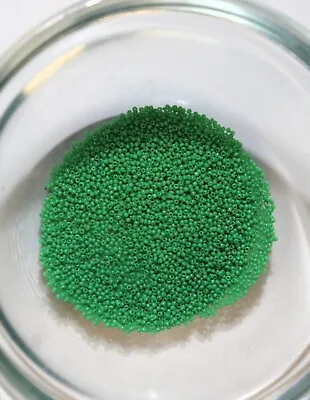 TINIEST Antique Italian Micro Seed Beads-22/0-24/0 Opaque Rich Grass Green- 4g's • $6.25