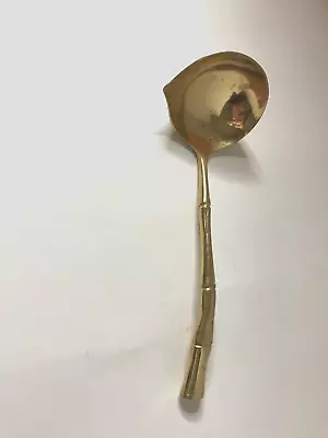 Gold Electroplate Flatware Bamboo Gravy Laddle • $9.50