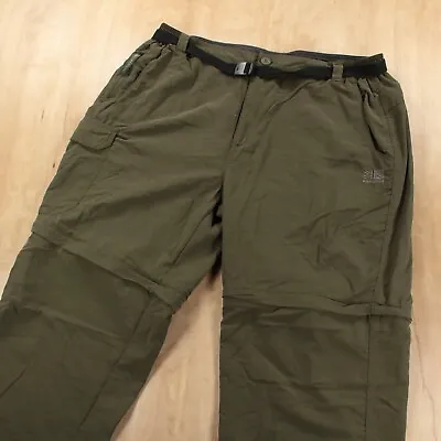 KARRIMOR Lightweight Nylon Convertible Cargo Pants 2XL XXL British Army Green • $29
