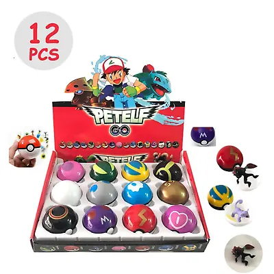 £8.84 • Buy 12pcs Ball Pokeball Set Kids Toys Figures Pikachu Child Gifts 