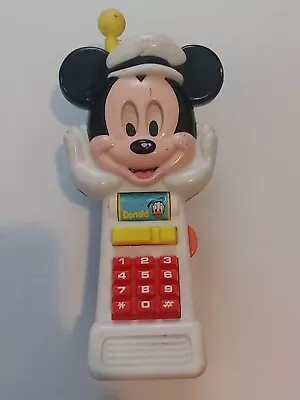 Vintage Disney Arco Mickey Mouse Toy Phone Makes Noise Everything Works  • $8