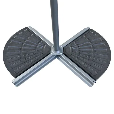 2pcs Heavy Duty Garden Cantilever Parasol Base Weights Umbrella Concrete Stand • £32.95