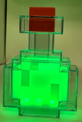 2016 Minecraft Potion Bottle 8 Color Changing LED Night Light Mojang Works!! • £16.49