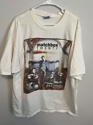 VTG Matchbox Twenty Mad Season Tour Concert T Shirt 2001 XL Dbl Sided RARE • $124.95