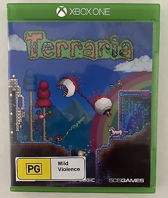 Terraria Microsoft Xbox One X Game - VGC - Region PAL - Free Tracked Postage • $13.95