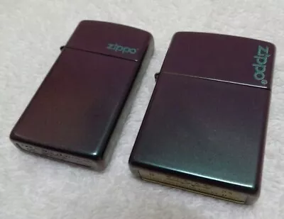 New ZIPPO DUO IRIDESCENT Finish_ Slim & Full Size - Lighters! US! #NEW_JUST-IN! • $139.99