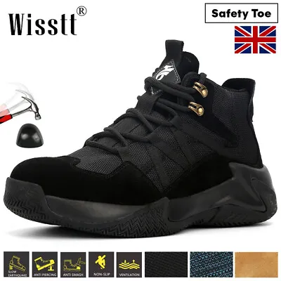 £27.99 • Buy Womens Steel Toe Cap Work Boots Safety Shoes Suede Sports Workwear Trainers UK E