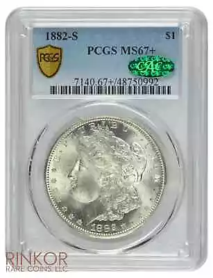 1882-S $1 Morgan Dollar PCGS MS 67+ CAC • $2675