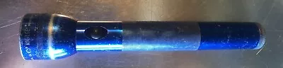 MagLite BLUE 3 D-Cell Flashlight 12  Mag Lite Light Flashlight Aluminum  • $28