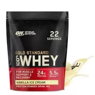 Optimum Nutrition Gold Standard 100% Whey Protein Powder Vanilla Ice Cream 24oz • $23.99