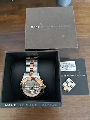 Marc By Marc Jacobs MBM3178 Rose Gold/Stainless Steel Two Toned Watch • $59.99