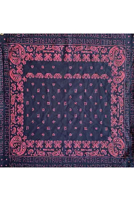 TRUE RELIGION Small Cotton Bandana Head Scarf 14.5”x 15” • $9