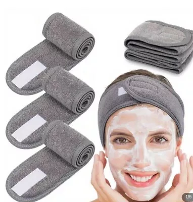 Adjustable Headband Facial Hairband  Wrap Head Spa Hair Band FREE POSTAGE • £2.99