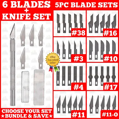 Hobby Exacto Knife X-Acto Xacto Set Blade Handle Art Craft Tool Precision Refill • $2.99