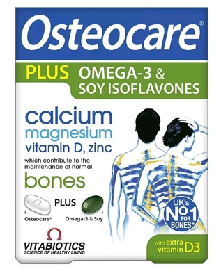 £10 • Buy Vitabiotics Osteocare Plus Omega-3 And Soy Isoflavones - 84 Tablets/Capsules