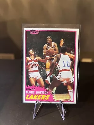 1981-82 Topps HOF Magic Johnson #21 - 2nd Year/ Rookie Card RC • $65