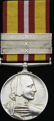 RARE Voluntary Medical Services Medal  3 Clasps Rare Saltire Pattern H. Paterson • £59