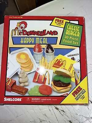 McDonald's Play Food Set NIB Cheeseburger 30 Pc Vtg RARE  Shelcore Details Pic • $99.99
